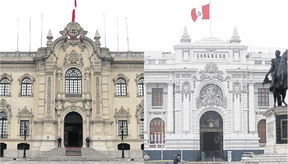 Fachada Congreso y Palacio de Gobierno. (Foto: Composición/Diseño GEC)