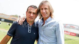 Ricardo Gareca se reunió con Guillermo Sanguinetti en la Videna