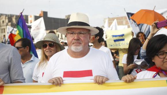 Carlos Bruce durante la Marcha por la Igualdad del 2015. (USI)