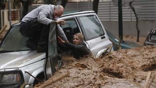 FOTOS: Lluvias torrenciales azotan Grecia