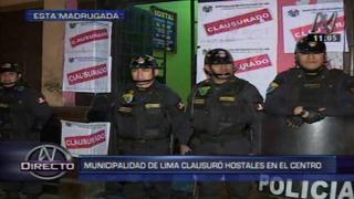 Municipalidad de Lima clausuró hoteles que funcionaban como prostíbulos [Video]