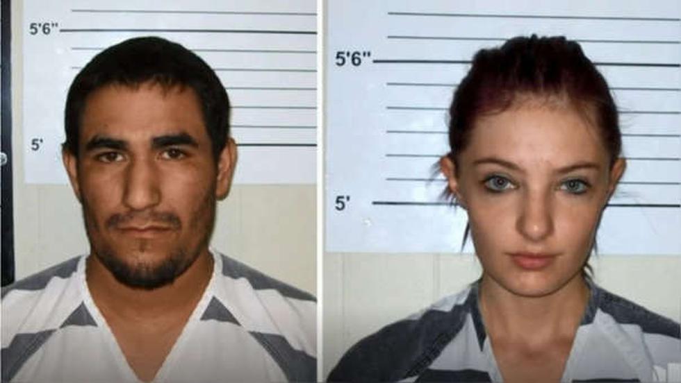 Zachary Koehn y Cheyanne Harris son acusados de asesinato. (Chickasaw County Sheriff's Office)