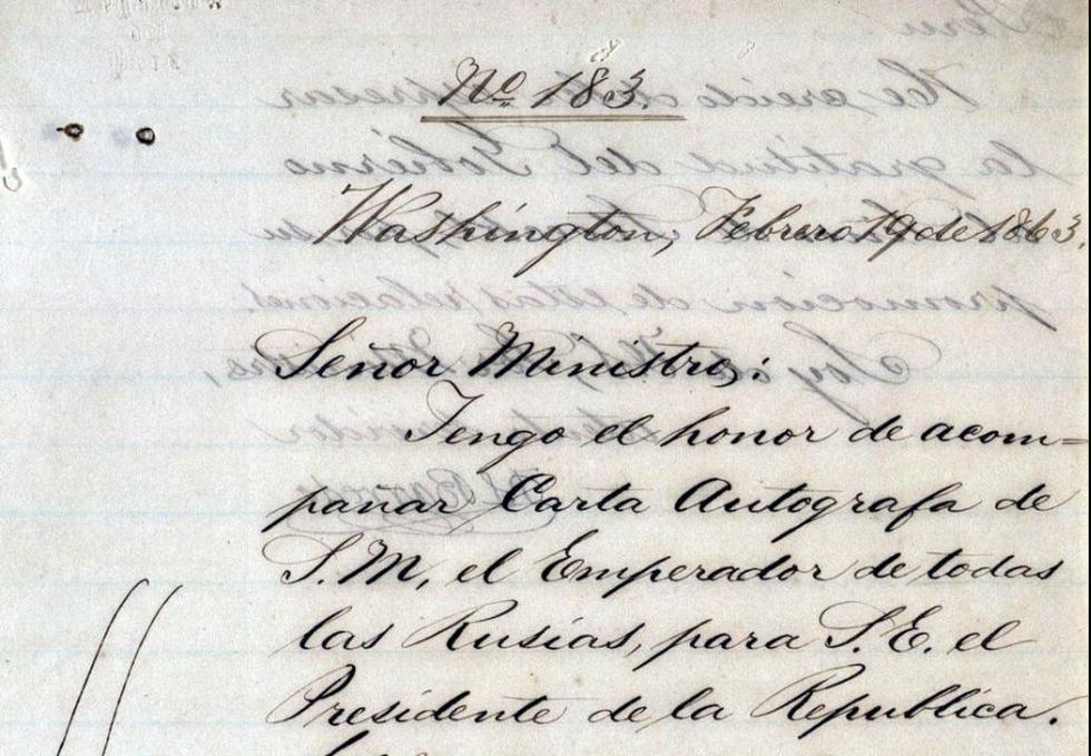La Cancillería encontró documentos que datan desde 1863. (MinisterioDeRelacionesExteriores)