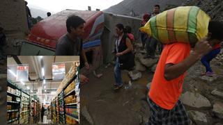 Huaico en Chosica: Plaza Vea negó retiro de ofertas en tienda de la zona