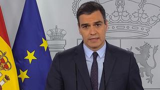España: Pedro Sánchez anuncia que pedirá prolongar el estado de alarma un mes más