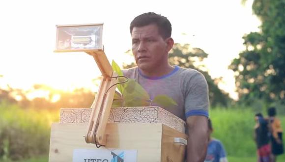'Plantalámparas', el artefacto que da luz a los pueblos de la selva peruana. (YouTube/UTEC)