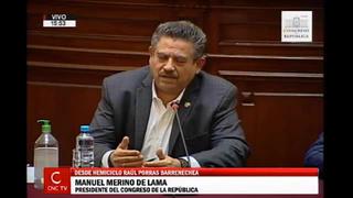 Manuel Merino cuestiona credibilidad del ministro Miguel Incháustegui por estar “investigado por colusión”