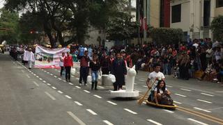 En desfile escolar de Piura recordaron la solidaridad que afloró por El Niño Costero