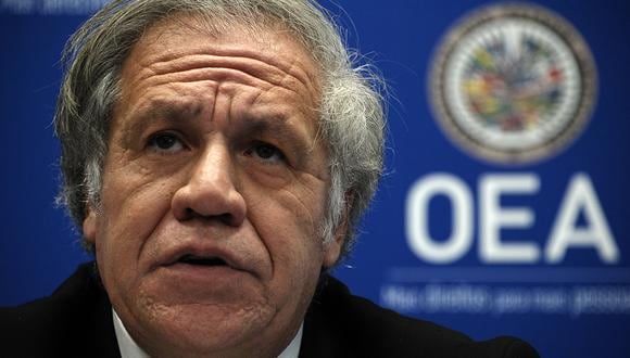 El Secretario General de la Organización de los Estados Americanos (OEA), Luis Almagro, durante una conferencia de prensa en Washington DC. (Foto: AFP/Archivo)