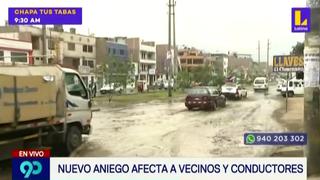 Controlan fuga de agua que afectó a vecinos de San Juan de Lurigancho [VIDEO]