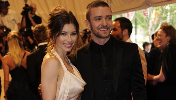 Justin Timberlake y Jessica Biel están felices por la llegada de su primer hijo. (AFP)