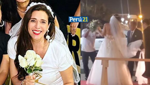 Verónica Linares se casó este viernes con el padre de sus hijos, Alfredo Rivero. (Foto: @malevoyork / @instarandula )