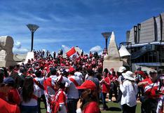 Hinchas blanquirrojos llegaron al estadio Westpac para el Perú vs. Nueva Zelanda [FOTOS Y VIDEO]