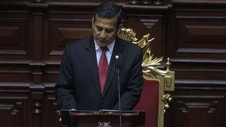 Ollanta Humala: Aprobación cayó a 25%, el peor nivel de su mandato