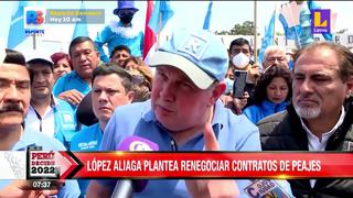Puente Piedra: Rafael López Aliaga prometió renegociar contratos de peajes