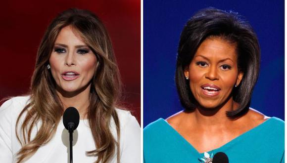 Acusan a Melania Trump de plagiar discurso de Michelle Obama de 2008. (AP)