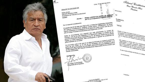 REINCIDENTE. No es la primera vez que Virgilio Acuña Peralta se “interesa” en temas ajenos a su gestión parlamentaria. (Perú21)