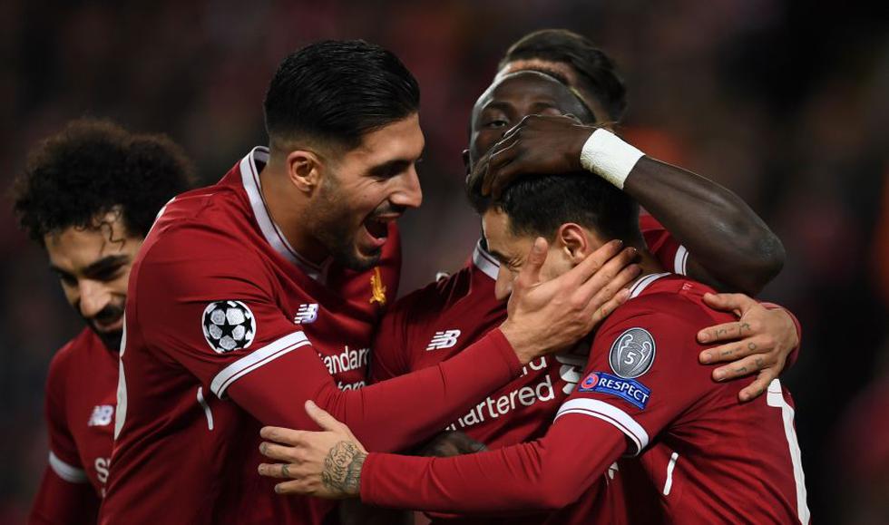Liverpool apabulló 7-0 al Spartak de Moscú con triplete de Phillipe Coutinho. (AFP)
