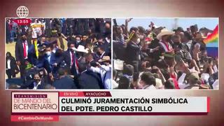 Evo Morales sufrió percance cuando intentó subir al escenario 