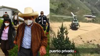 Construyen exclusivo helipuerto en Chota para que Pedro Castillo visite a su familia