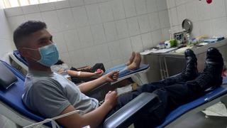Arequipa: menor de 12 años con leucemia recibe sangre y plaquetas de efectivos policiales