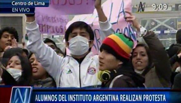 Hay varios estudiantes del Instituto Argentina contagiados. (Canal N)