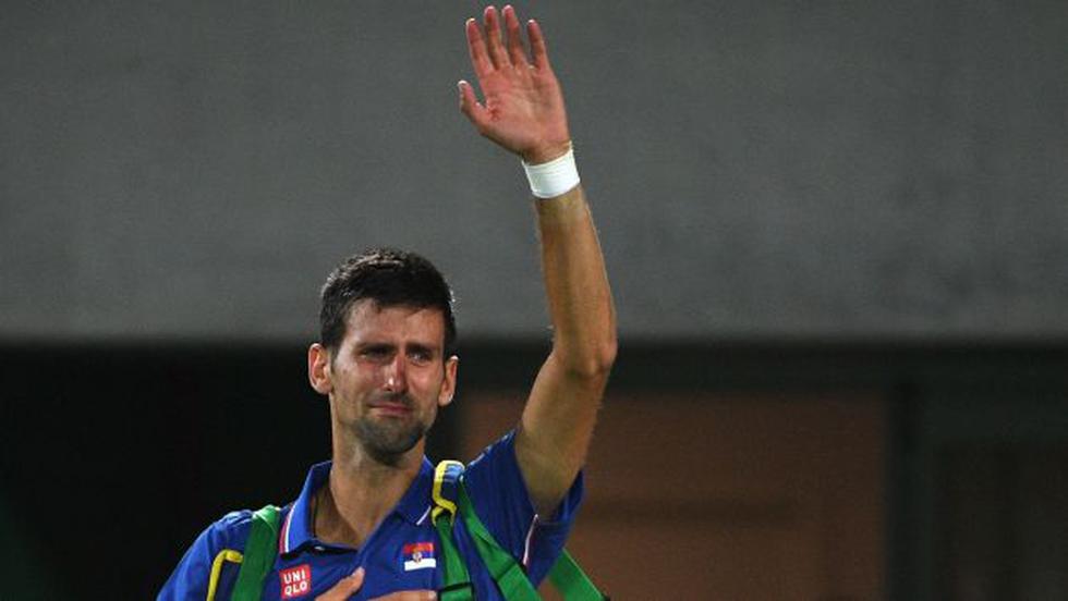 Novak Djokovic se fue del estadio entre lágrimas, del Potro lo volvió a vencer en una Olimpiada. (AFP)