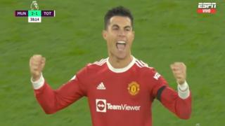 Doblete de Cristiano Ronaldo: el delantero marca el 2-1 de Manchester United sobre Tottenham
