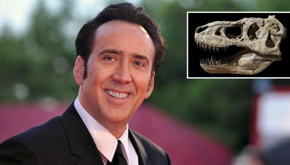 En julio de 2014, Nicolas Cage fue informado por las autoridades estadounidenses de que el fósil podría haber salido de forma ilegal de Mongolia. (AFP)