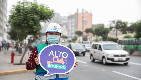 La Municipalidad de Lima inició ayer la campaña Alto al Bocinazo, mediante la cual se busca luchar contra la contaminación sonora y el uso desmedido del claxon en la ciudad. Foto: Difusión