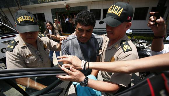 Julio ‘Coyote’ Rivera fue detenido las primeras horas del domingo en San Borja. (Foto: César Grados)