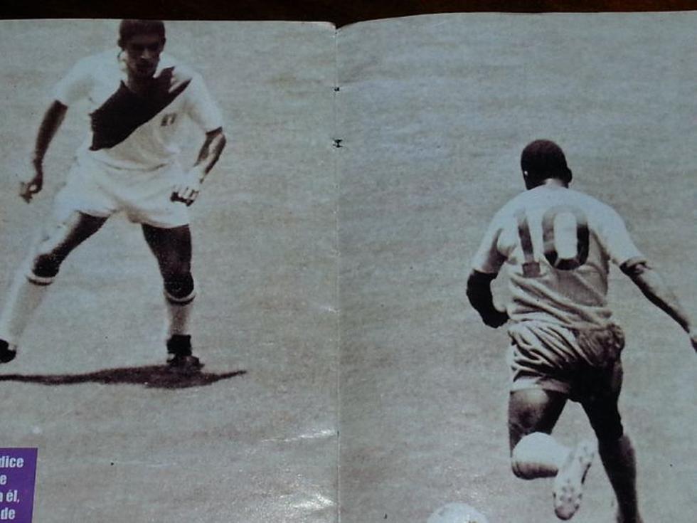 Héctor Chumpitaz marca a Pelé en el mejor partido de la historia de los mundiales en México 70 (Internet).