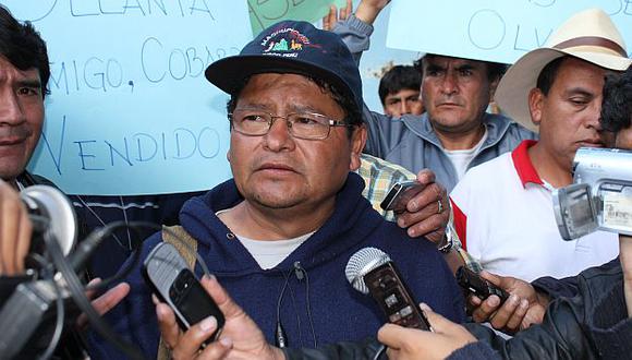 Wilfredo Saavedra aseguró que no viajarán a Lima hasta que se designe un mediador. (USI)