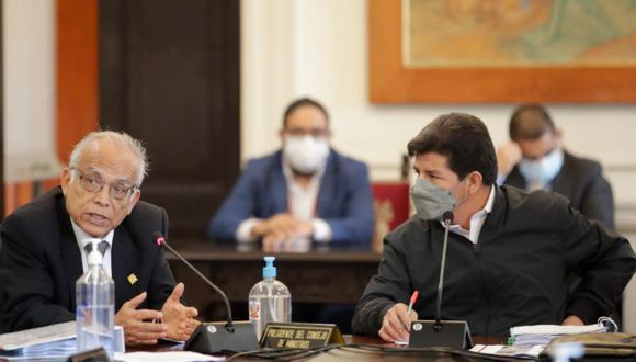 El presidente Pedro Castillo participa en el Consejo de Ministros con Aníbal Torres | Foto: Presidencia Perú