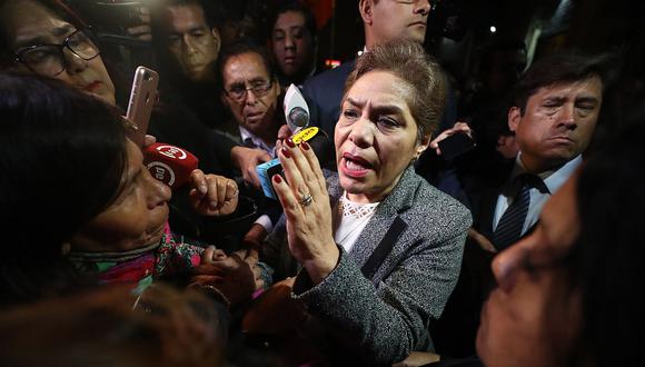 La congresista de Fuerza Popular, Luz Salgado, expresó su sorpresa ante el pedido de asilo diplomático de Alan García. (Foto: USI)