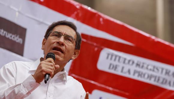 El presidente Vizcarra comentó la postura que adoptó Fuerza Popular de cara a los comicios del 26 de enero. Foto: GEC.