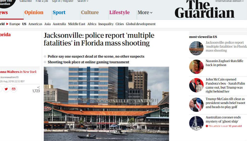 Un hombre armado mató al menos cuatro personas e hirió a varias otras durante un torneo de videojuegos en línea que estaba siendo transmitido en vivo. | Foto: The Guardian