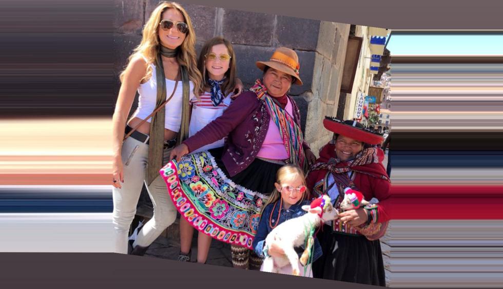 Geraldine Bazan disfruta de sus vacaciones en Perú junto a sus hijas. (Foto: @geraldinebazan)
