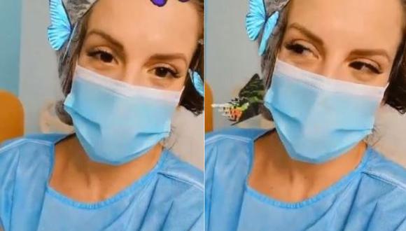 Alejandra Baigorria  tras ser intervenida para extraer sus óvulos: “Persiguiendo mis sueños” (Foto: captura de video)
