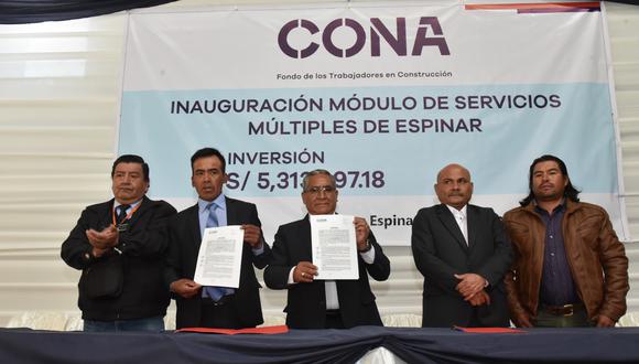 Inauguración de Módulo de servicios múltiples en Espinar