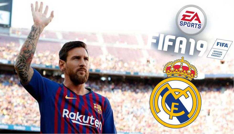 ¿Te imaginas a Lionel Messi defendiendo la camiseta del eterno rival del FC Barcelona? FIFA 19 lo hace posible. (Crédito: Lionel Messi en Facebook/EA Sports)