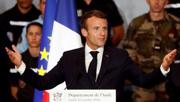 Macron reafirmó el compromiso de Francia contra la impunidad de los crímenes cometidos en Siria y en Irak. (Foto: EFE)