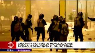 Víctimas de represión policial piden la desactivación del Grupo Terna