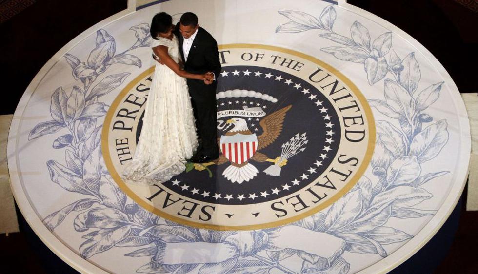 La primera dama Michelle Obama durante la investidura de su esposo como presidente de Estados Unidos el 20 de enero de 2009 en Washington DC. (Reuters)