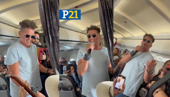 Carlos vives sorprendió a pasajeros de un avión e hizo un show a 30 mil pies de altura (Instagram: @Latamairlines)