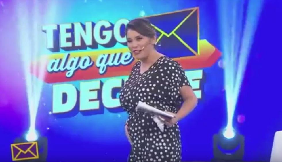 Lady Guillén anunció su embarazo en su programa 'tengo algo que decirte'. (Latina)
