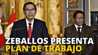 Premier Vicente Zeballos presenta plan de trabajo [VIDEO]