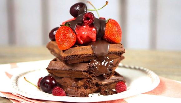 Receta de waffles de chocolate: un postre que puedes hacer en una hora  [VIDEO] | GASTRONOMIA | PERU21