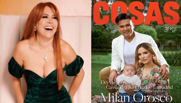Magaly Medina estalla contra Cassandra y Deyvis por mostrar a su hijo en portada de revista. (Foto: Composición)
