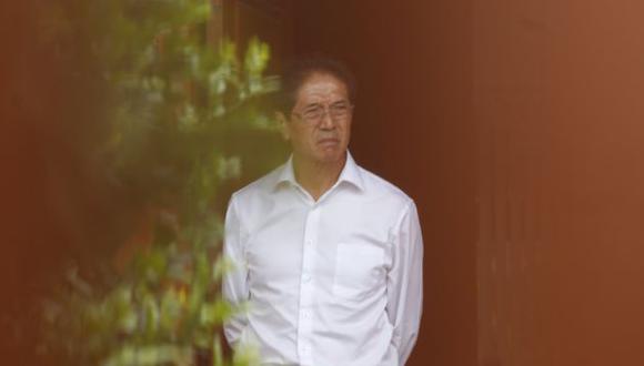 Jaime Yoshiyama, ex candidato a la vicepresidencia por le fujimorismo, fue detenido y llevado a la comisaría. (Perú21)